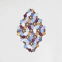  - Brooch Rhombus M Shea -  - Laiton bronze